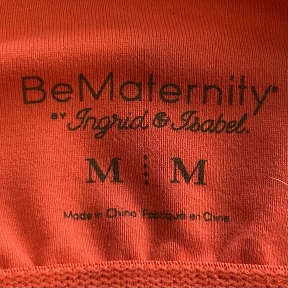 Be Maternity Ingrid & Isabel Tank Top Womens Medium Pink Workout Activewear Yoga - Picture 5 of 7